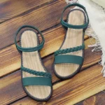 2022-Women-Casual-Ankle-Buckle-Sandals-Rome-Style-Shoes-Summer-Fashion-Flock-Woven-Open-Toe-Narrow.webp