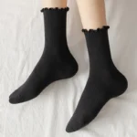 5-pair-Lot-Socks-for-Women-Ruffle-Cotton-Middle-Tube-Ankle-Short-Breathable-Black-White-set.webp