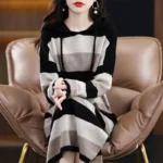 Female-Loose-Fashion-Striped-Hooded-Knitted-Dress-2023-Autumn-Winter-Women-s-Clothing-Korean-Elegant-Long.webp