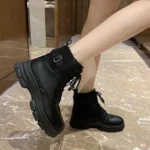 New-Arrivals-Soft-Boots-Women-Shoes-Woman-Boots-Fashion-Round-Ankle-Boots-Winter-Elastic-Black-Boots.webp