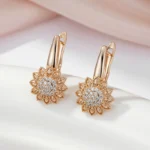 SYOUJYO-Natural-Zircon-Sunflower-Drop-Earrings-For-Women-585-Rose-Gold-Color-Daily-Easy-Matching-Jewelry.webp