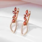 SYOUJYO-Orange-Red-Natural-Zircon-Long-Earrings-For-Women-Fine-Jewerly-585-Rose-Gold-Color-Dangle.webp