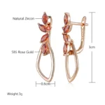 SYOUJYO-Orange-Red-Natural-Zircon-Long-Earrings-For-Women-Fine-Jewerly-585-Rose-Gold-Color-Dangle.webp