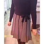 Stripes-Knitted-Sweater-Pleated-Dress-For-Women-2023-Korean-Long-Sleeve-A-line-Autumn-Elegant-Office.webp